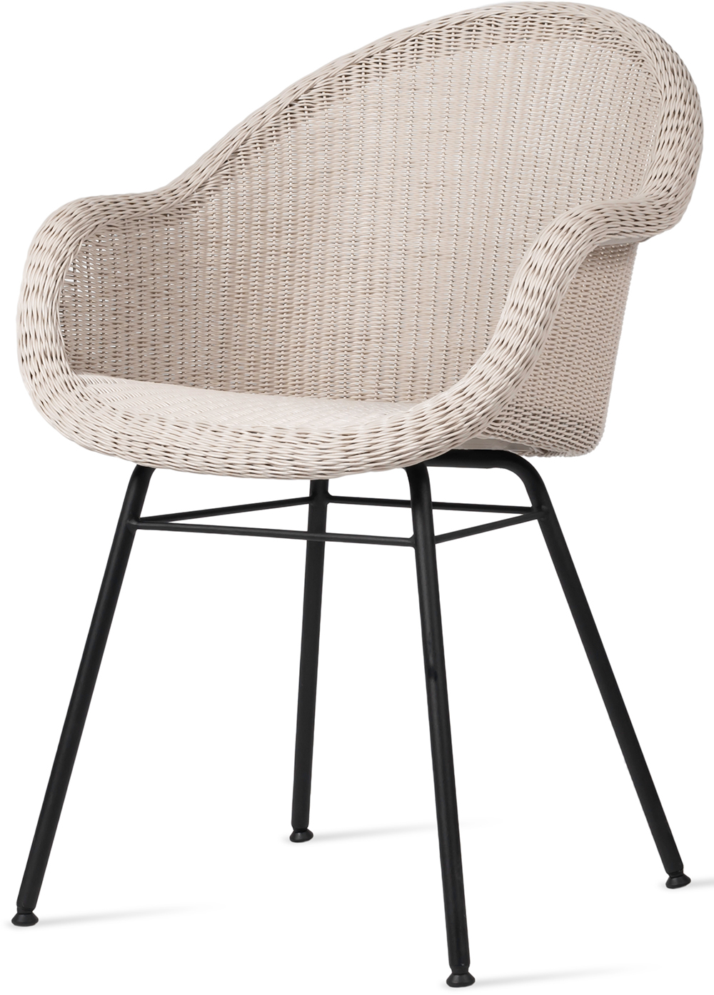 Vincent Sheppard Edgard Dining Chair Steel A Base Old Lace