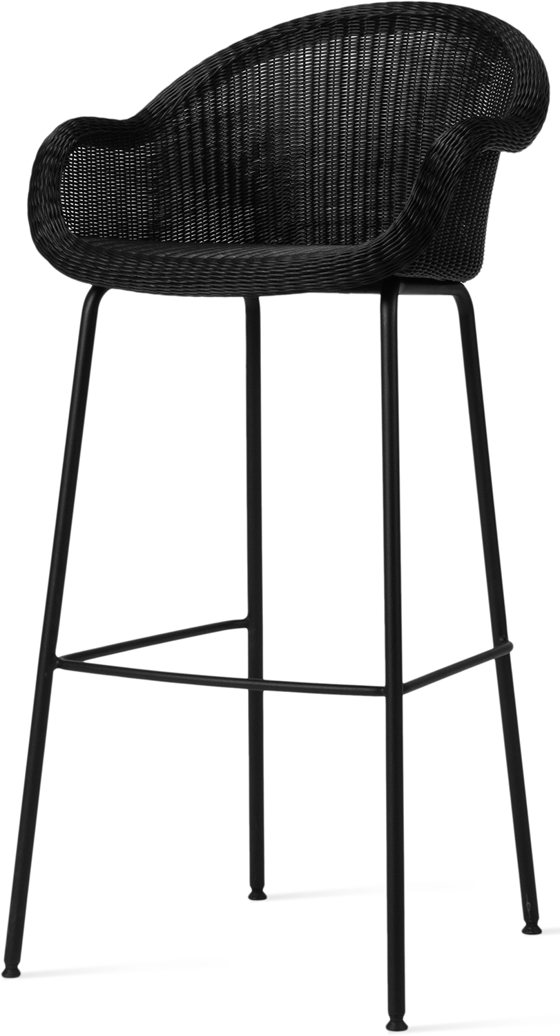 Vincent Sheppard Edgard Bar Stool Steel A Base Black
