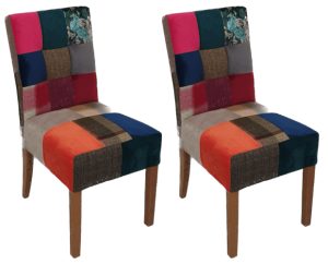 Pair of Carlton Furniture Colin Chairs Patchwork | Shackletons