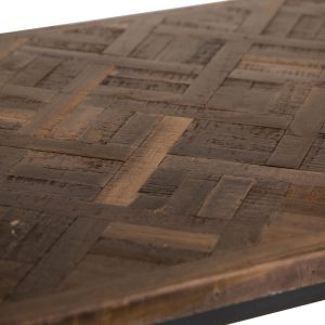 Kettle Interiors BA Console Table Teak Iron | Shackletons