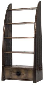 Carlton Furniture Aviator Bookcase Vintage Brass | Shackletons