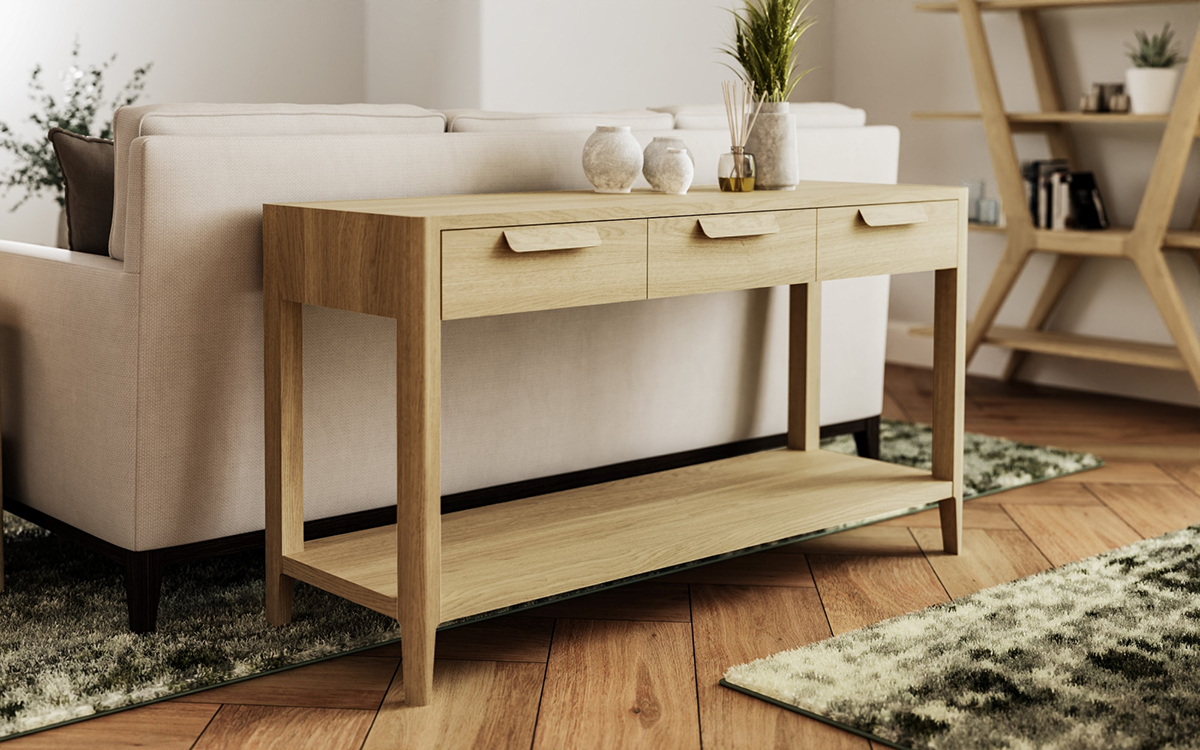 Carlton Furniture Andersson Console Table with Drawers | Shackletons