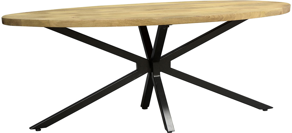 Carlton Furniture Java Natural Line Mango Wood Oval Coffee Table
