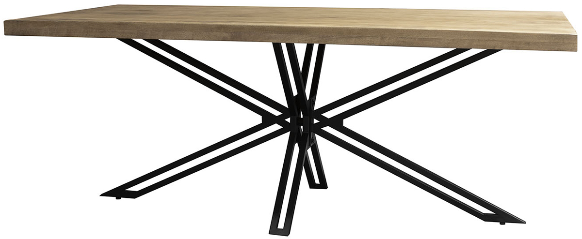 Carlton Furniture Java Natural Line Mango Wood Rectangular 200cm Dining Table