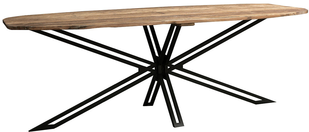 Carlton Furniture Java Sleeper Wood D-End Oval 220cm Dining Table