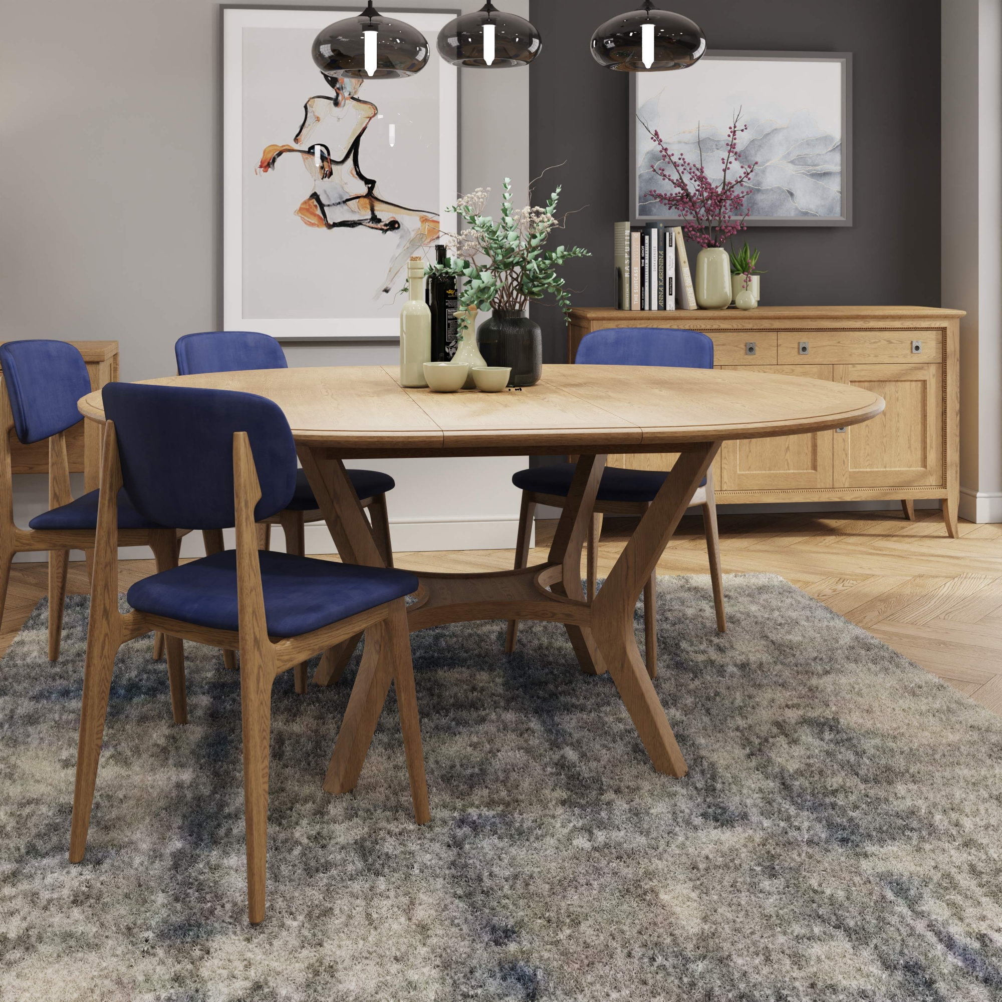 Carlton Furniture - Gibson Circular Extending Dining Table