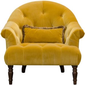 Alexander  James Imogen Chair in Plush Turmeric | Shackletons
