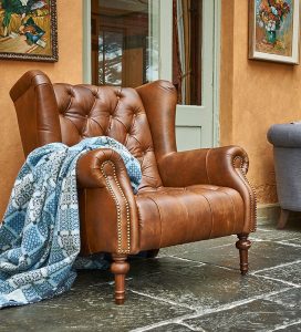 Alexander James Theo Chair in Cal Tan | Shackletons