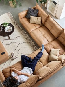 Alexander James Tod 3 Corner 3 Sofa in Soul Camel | Shackletons