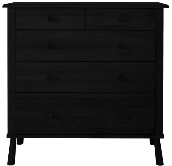 Gallery Direct Wycombe 5 Drawer Chest Black