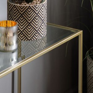 Gallery Direct Rothbury Console Table Champagne | Shackletons