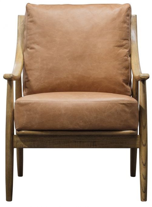 Gallery Direct Reliant Armchair Brown Leather