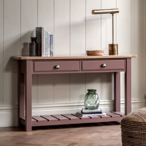 Gallery Direct Eton 2 Drawer Console Clay | Shackletons