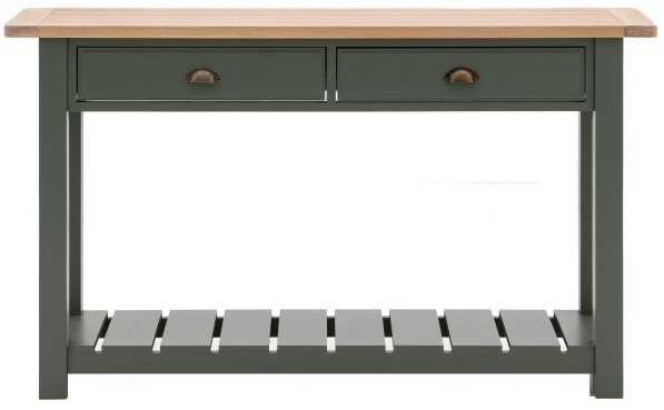 Gallery Direct Eton 2 Drawer Console Moss