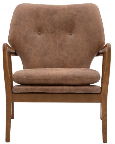 Gallery Direct Jensen Armchair Brown Leather