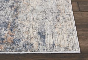 Nourison Rugs   Rustic Textures Runner RUS01 Rug in Grey  Beige   23m x 066m | Shackletons