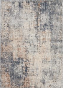 Nourison Rugs   Rustic Textures Rectanglular RUS01 Rug in Grey  Beige   22m x 16m | Shackletons