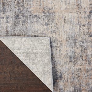 Nourison Rugs   Rustic Textures Rectanglular RUS01 Rug in Grey  Beige   32m x 24m | Shackletons