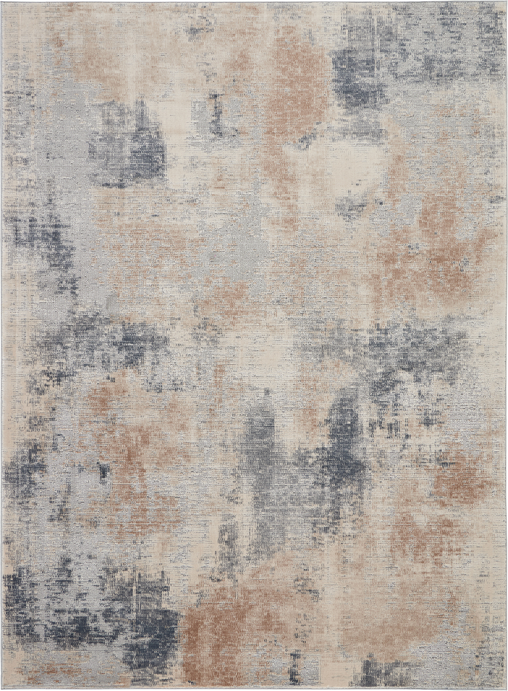 Nourison Rugs - Rustic Textures Rectanglular RUS02 Rug in Beige / Grey - 3.2m x 2.4m