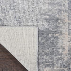 Nourison Rugs   Rustic Textures Runner RUS02 Rug in Blue  Ivory   23m x 066m | Shackletons