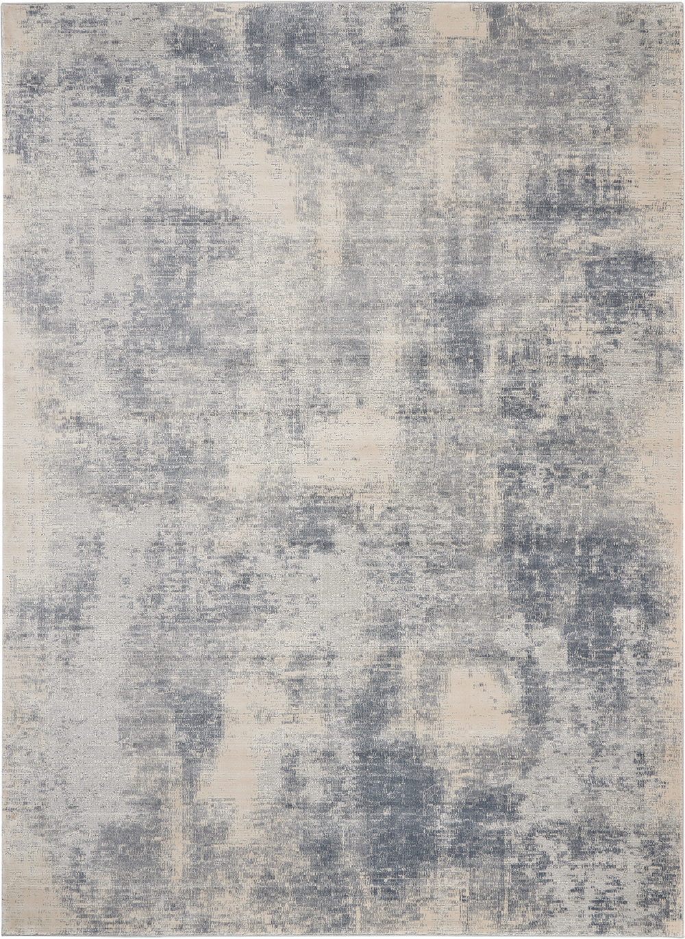 Nourison Rugs - Rustic Textures Rectanglular RUS02 Rug in Blue / Ivory - 3.2m x 2.4m