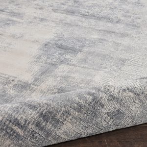 Nourison Rugs   Rustic Textures Rectanglular RUS02 Rug in Blue  Ivory   39m x 28m | Shackletons