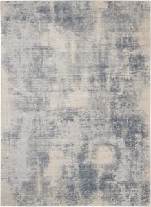 Nourison Rugs   Rustic Textures Rectanglular RUS02 Rug in Blue  Ivory   39m x 28m | Shackletons