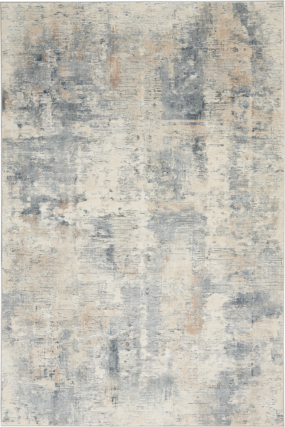 Nourison Rugs - Rustic Textures Rectanglular RUS05 Rug in Beige / Grey - 2.2m x 1.6m