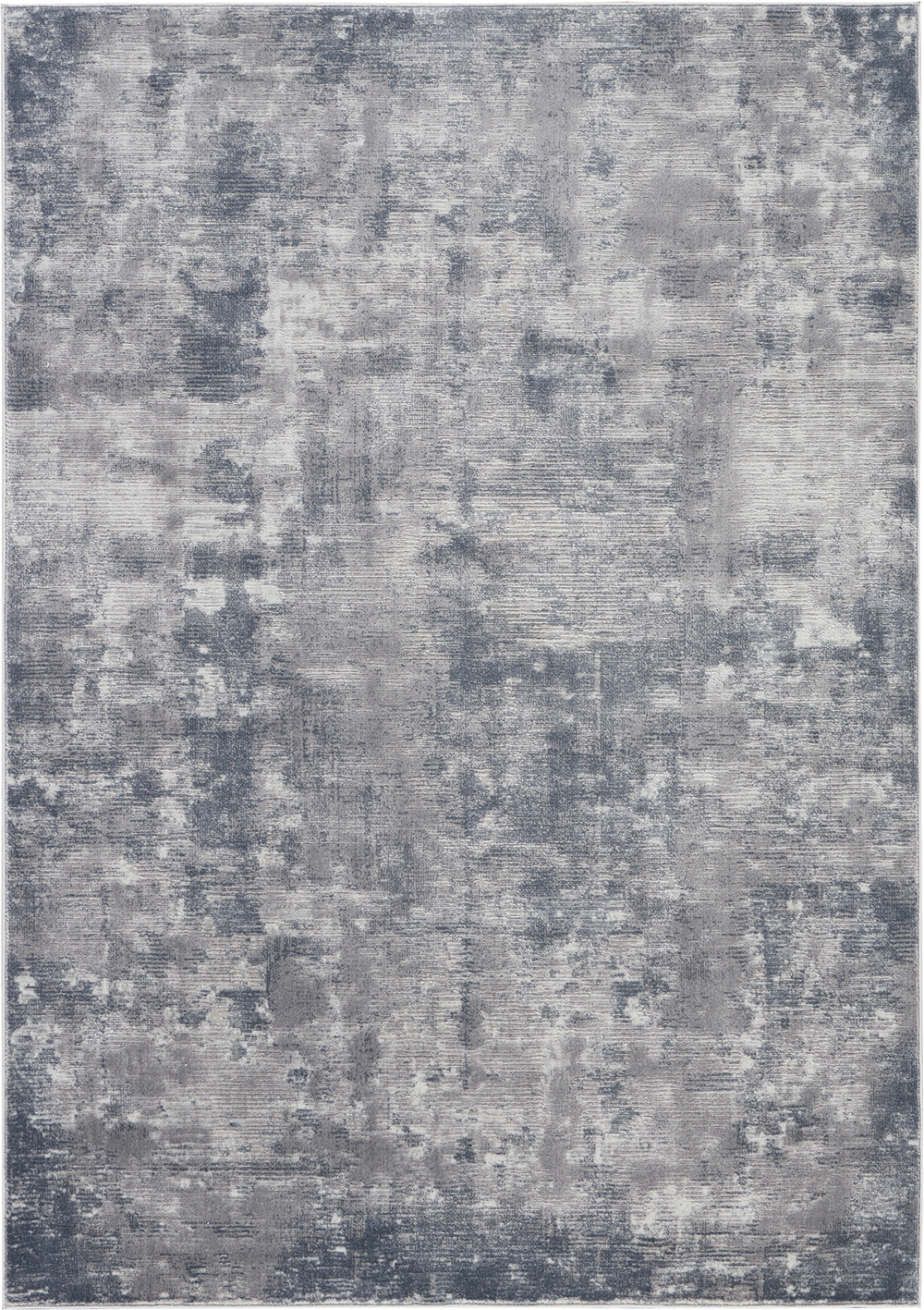 Nourison Rugs - Rustic Textures Rectanglular RUS05 Rug in Grey - 1.8m x 1.2m