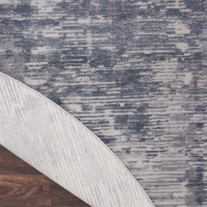 Nourison Rugs   Rustic Textures Circular RUS05 Rug in Grey   16m x 16m | Shackletons