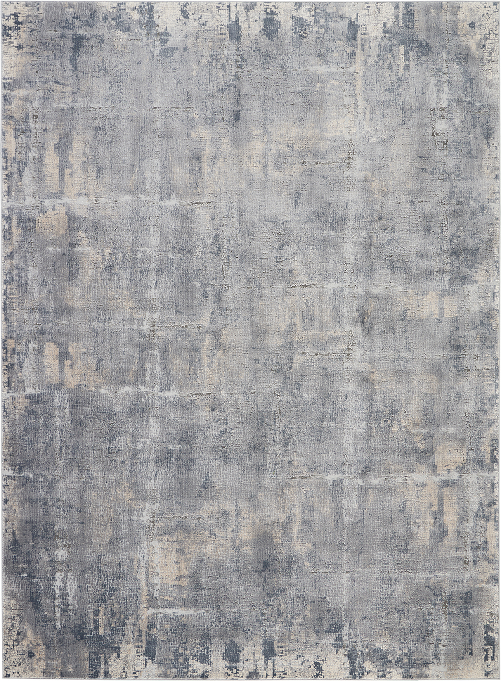 Nourison Rugs - Rustic Textures Rectanglular RUS06 Rug in Grey / Beige - 3.2m x 2.4m