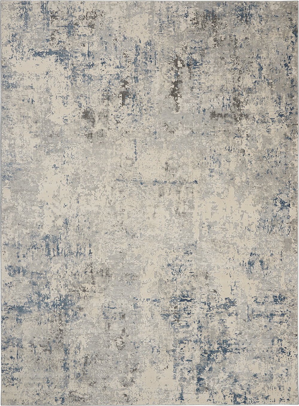 Nourison Rugs - Rustic Textures Rectanglular RUS07 Rug in Ivory Grey Beige - 3.2m x 2.4m