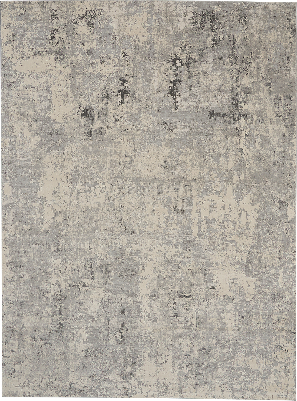 Nourison Rugs - Rustic Textures Rectanglular RUS07 Rug in Grey / Beige - 3.2m x 2.4m