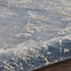 Nourison Rugs   Rustic Textures Rectanglular RUS08 Rug in Grey  Blue   32m x 24m | Shackletons