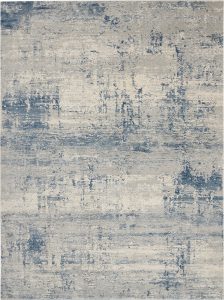 Nourison Rugs   Rustic Textures Rectanglular RUS10 Rug in Ivory  Blue   32m x 24m | Shackletons