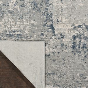 Nourison Rugs   Rustic Textures Rectanglular RUS10 Rug in Ivory  Blue   32m x 24m | Shackletons