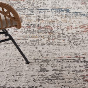Nourison Rugs   Rustic Textures Circular RUS14 Rug in Grey Multicolour   16m x 16m | Shackletons