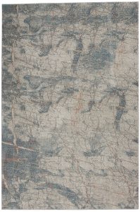 Nourison Rugs   Rustic Textures Rectanglular RUS15 Rug in Grey  Blue   18m x 12m | Shackletons