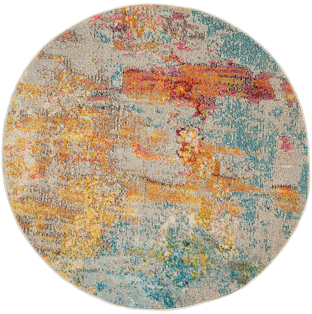 Nourison Rugs Celestial Round Rug - 1.6m x 1.6m in Sealife