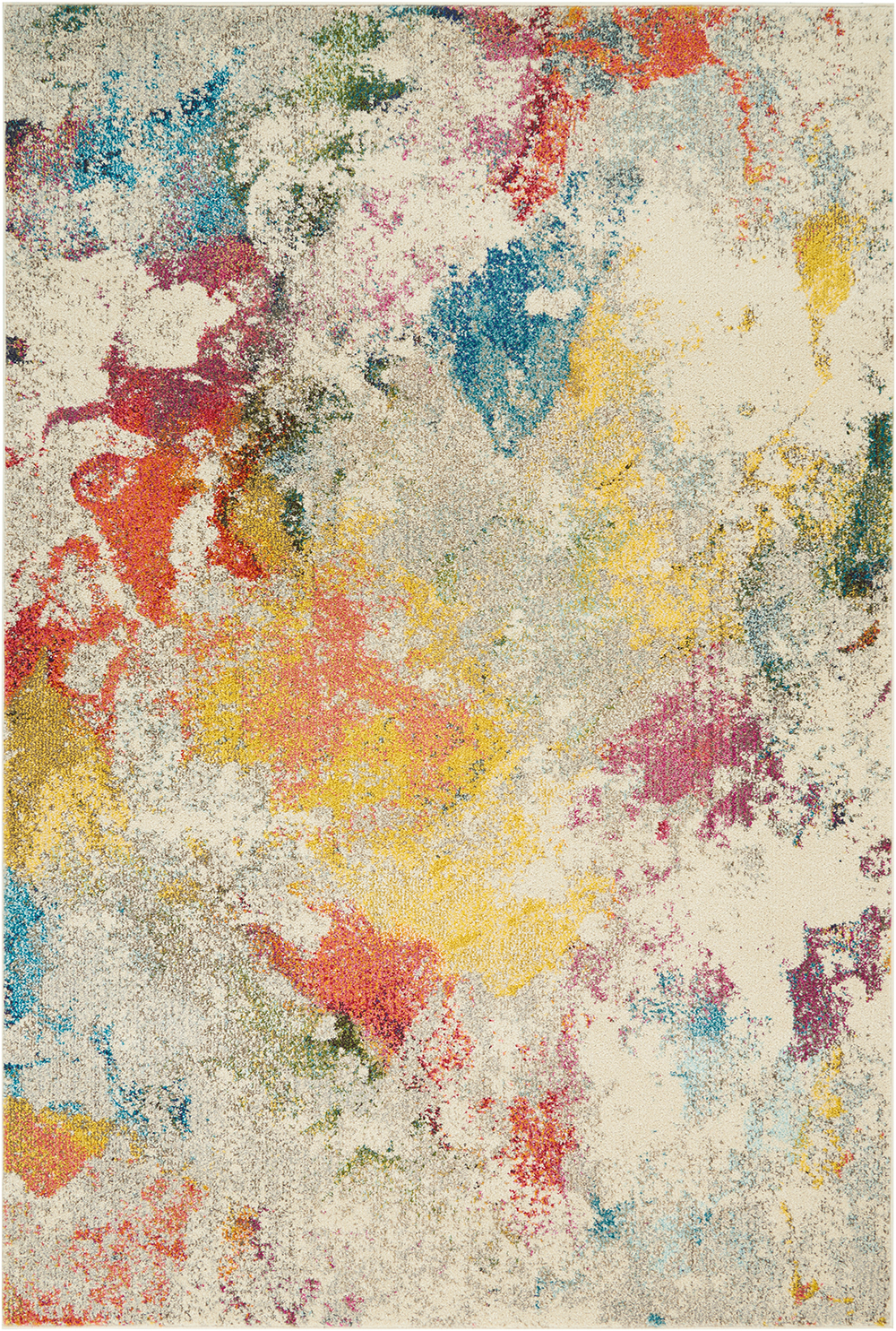 Nourison Rugs Celestial Runner Rug - 1.83m x 0.61m in Ivory Multicolour
