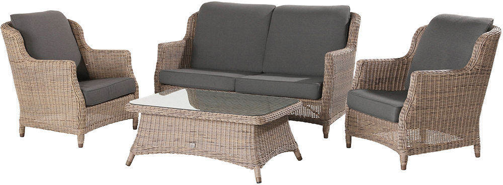 4 Seasons Outdoor Brighton Lounge Set with Footstool