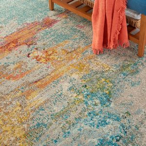 Nourison Rugs Celestial Rectangular Rug   292m x 201m in Sealife | Shackletons