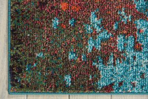 Nourison Rugs Celestial Rectangular Rug   114m x 066m in Atlantic | Shackletons