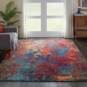 Nourison Rugs Celestial Rectangular Rug   292m x 201m in Atlantic | Shackletons