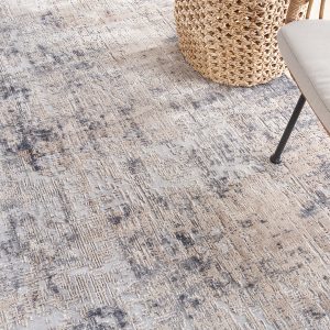 Nourison Rugs   Rustic Textures Circular RUS01 Rug in Grey  Beige   16m x 16m | Shackletons