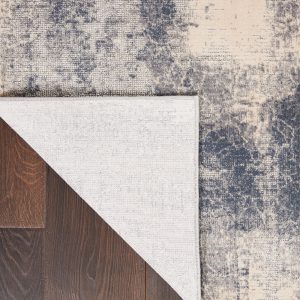 Nourison Rugs   Rustic Textures Rectanglular RUS02 Rug in Blue  Ivory   22m x 16m | Shackletons