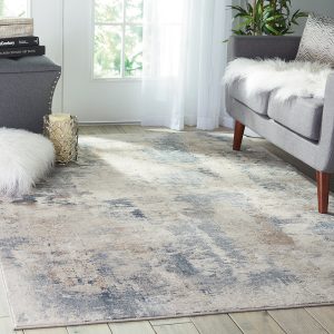 Nourison Rugs   Rustic Textures Rectanglular RUS05 Rug in Beige  Grey   22m x 16m | Shackletons