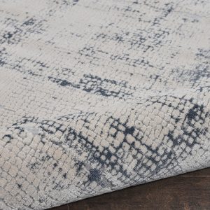 Nourison Rugs   Rustic Textures Runner RUS06 Rug in Ivory  Blue   23m x 066m | Shackletons