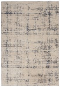 Nourison Rugs   Rustic Textures Rectanglular RUS06 Rug in Ivory  Blue   18m x 12m | Shackletons