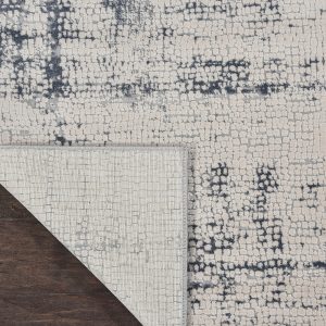 Nourison Rugs   Rustic Textures Rectanglular RUS06 Rug in Ivory  Blue   32m x 24m | Shackletons